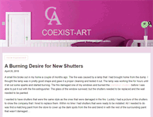 Tablet Screenshot of coexist-art.com